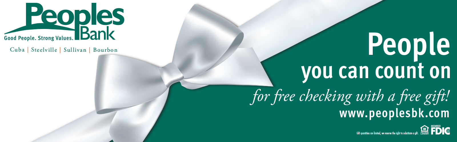 Peoples Bank - click on menu